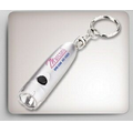 Silver Flashlight Key Holder